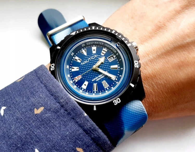 Nowy, męski zegarek Nautica Surfside NAPSRF004 - diver styl
