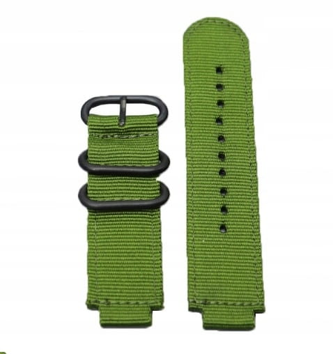 ZIELONY PARCIANY, NYLONOWY PASEK NATO 16/24MM G-SHOCK GM GA
