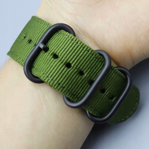 ZIELONY PARCIANY, NYLONOWY PASEK NATO 16/24MM G-SHOCK GM GA