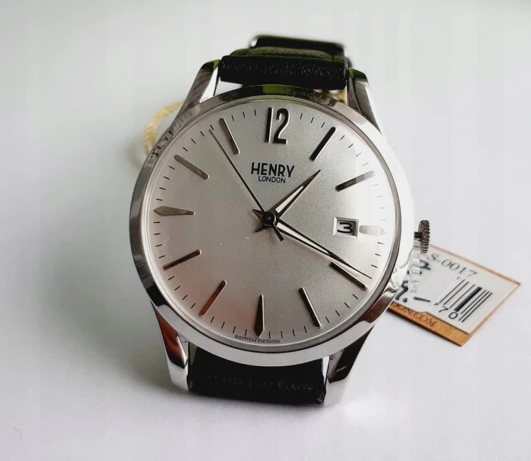 NOWY, BRYTYJSKI ZEGAREK GARNITUROWY HENRY LONDON HL39-S-0017