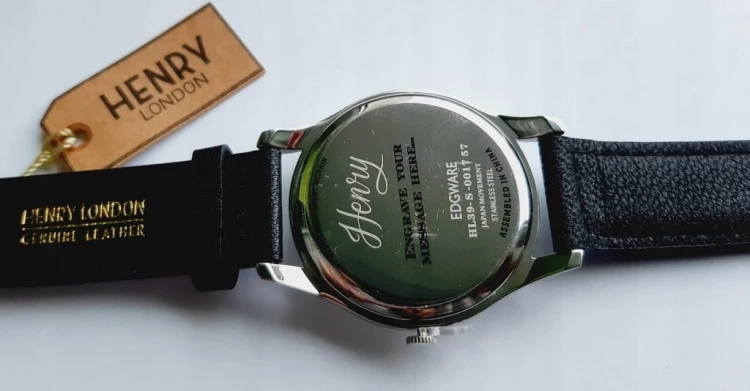 NOWY, BRYTYJSKI ZEGAREK GARNITUROWY HENRY LONDON HL39-S-0017