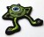 NASZYWKA TERMO HAFTOWANA ŁATKA, PATCH - MIKE WAZOWSKI, UNIWERSYTET POTWORNY