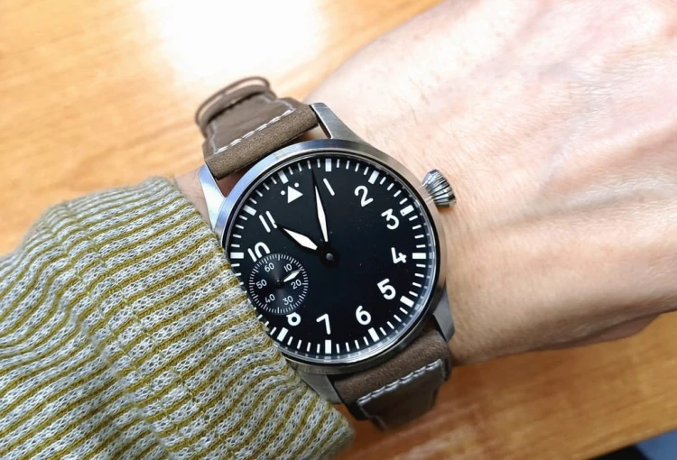 Luksusowy mechaniczny zegarek diver styl luminous z oddzielnym sekundnikiem