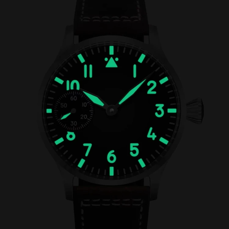 Luksusowy mechaniczny zegarek diver styl luminous z oddzielnym sekundnikiem