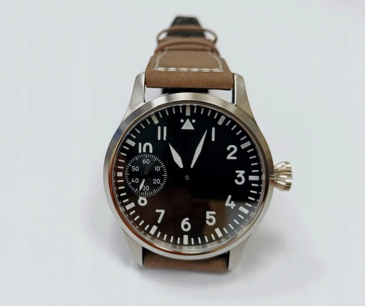 Luksusowy mechaniczny zegarek diver styl luminous z oddzielnym sekundnikiem