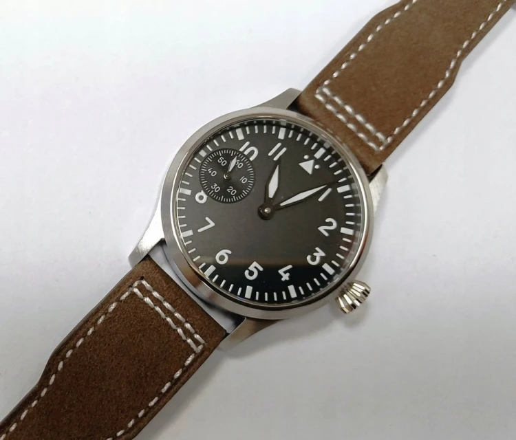 Luksusowy mechaniczny zegarek diver styl luminous z oddzielnym sekundnikiem