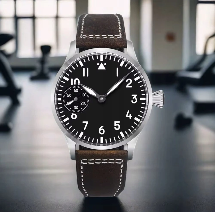 Luksusowy mechaniczny zegarek diver styl luminous z oddzielnym sekundnikiem