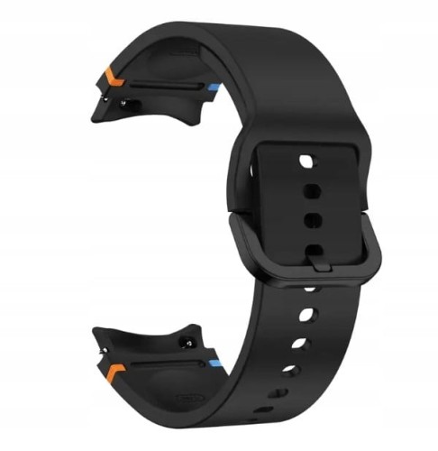 WODOODPORNY, SILIKONOWY PASEK SAMSUNG 4/5/6 23MM/25mm + TELESKOPY - CZARNY