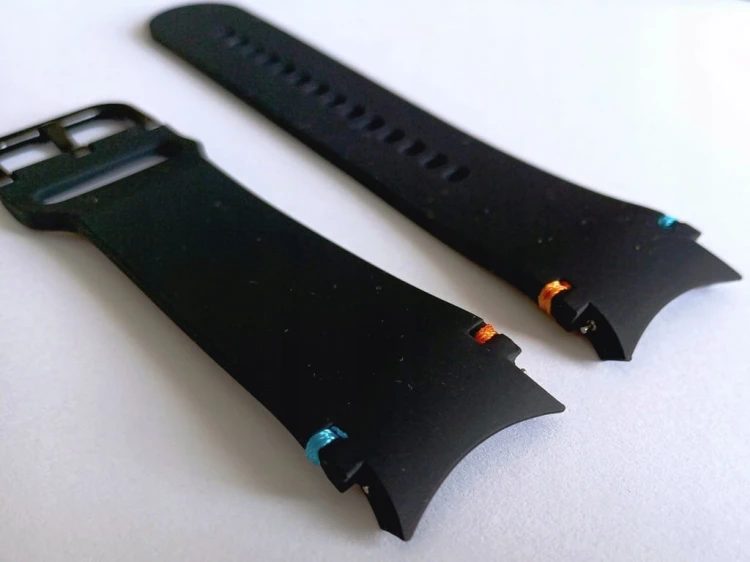 WODOODPORNY, SILIKONOWY PASEK SAMSUNG 4/5/6 23MM/25mm + TELESKOPY - CZARNY