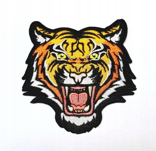 NASZYWKA TERMO HAFTOWANA NAPRASOWANKA PATCH - DZIKI KOT, TYGRYS BENGALSKI
