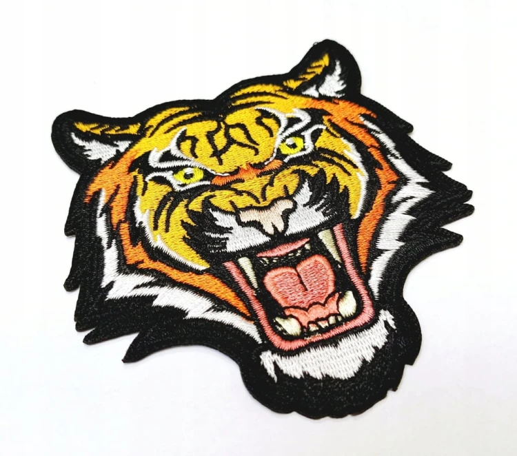 NASZYWKA TERMO HAFTOWANA NAPRASOWANKA PATCH - DZIKI KOT, TYGRYS BENGALSKI