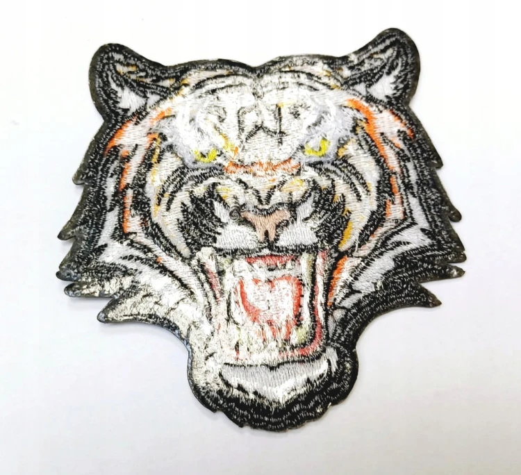 NASZYWKA TERMO HAFTOWANA NAPRASOWANKA PATCH - DZIKI KOT, TYGRYS BENGALSKI