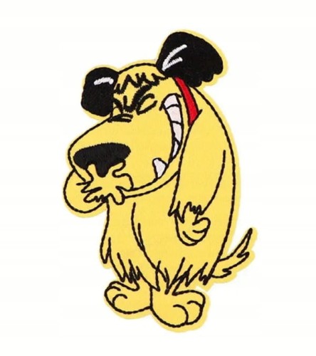 NASZYWKA TERMO HAFTOWANA NAPRASOWANKA PATCH -PIES MUTTLEY WREDNIAK I BAŁWAN