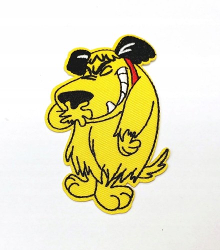 NASZYWKA TERMO HAFTOWANA NAPRASOWANKA PATCH -PIES MUTTLEY WREDNIAK I BAŁWAN