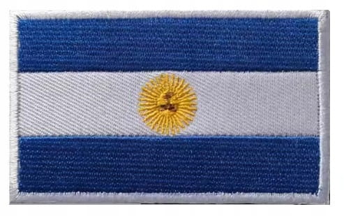 Naszywka, rzep, emblemat, patch, flaga Argentyny, Argentyna rozmiar 5x8