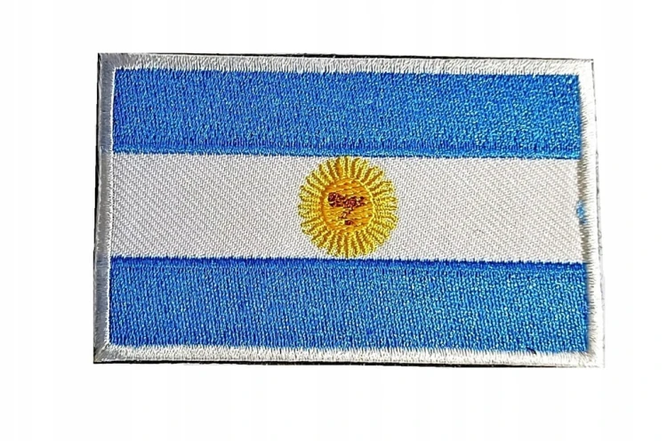 Naszywka, rzep, emblemat, patch, flaga Argentyny, Argentyna rozmiar 5x8