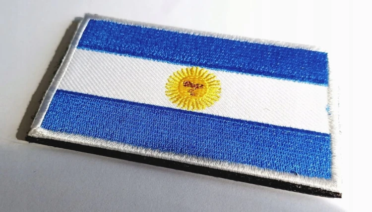 Naszywka, rzep, emblemat, patch, flaga Argentyny, Argentyna rozmiar 5x8