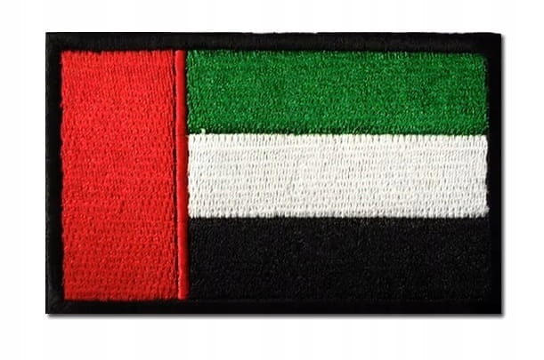 Naszywka rzep emblemat flaga patch Zjednoczone Emiraty Arabskie rozmiar 5x8