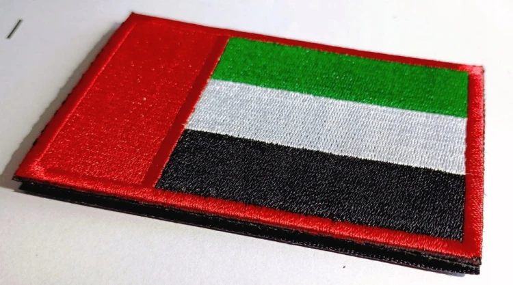 Naszywka rzep emblemat flaga patch Zjednoczone Emiraty Arabskie rozmiar 5x8