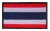 Naszywka taktyczna na rzep patch emblemat flaga Tajlandii, Tajlandia 5x8 cm