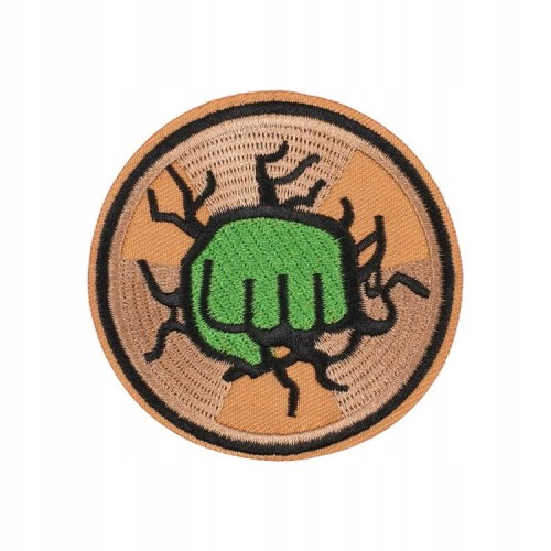 NASZYWKA TERMO HAFTOWANA ŁATKA, PATCH - HULK- PIĘŚĆ HULKA