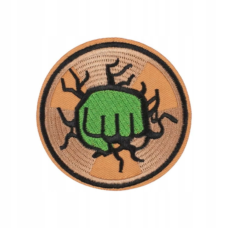 NASZYWKA TERMO HAFTOWANA ŁATKA, PATCH - HULK- PIĘŚĆ HULKA