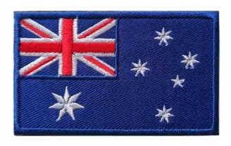 Naszywka taktyczna na rzep patch emblemat flaga Australii, Australia 5x8 cm