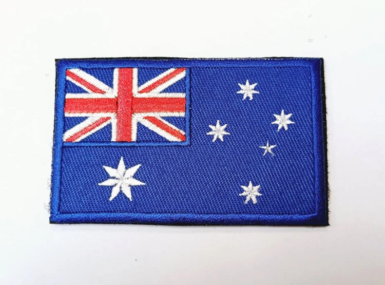Naszywka taktyczna na rzep patch emblemat flaga Australii, Australia 5x8 cm