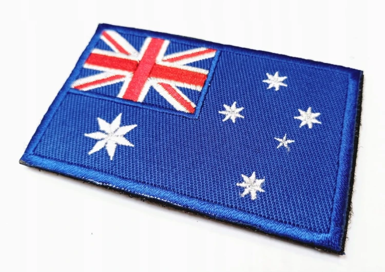 Naszywka taktyczna na rzep patch emblemat flaga Australii, Australia 5x8 cm