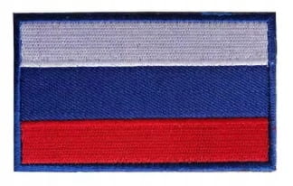 Naszywka taktyczna na rzep patch, emblemat, flaga Rosji, Rosja 5x8 cm