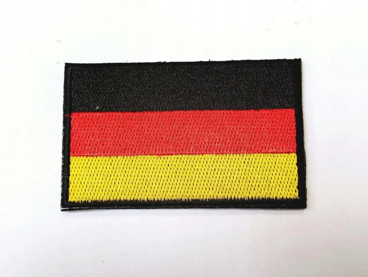 Naszywka rzep emblemat flaga Niemiec, Niemcy , mundurowy rozmiar 5x8
