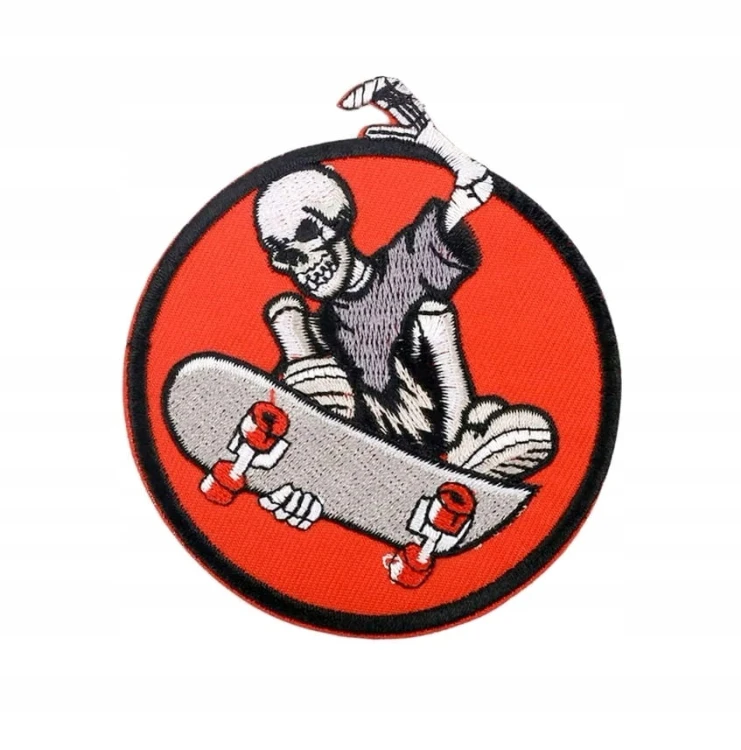 NASZYWKA TERMO HAFTOWANA ŁATKA, PATCH - SKATER - KOŚCIOTRUP NA DESKOROLCE