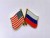 PRZYPINKA, PIN, FLAGA, USA - ROSJA, STANY ZJEDNOCZONE - FEDERACJA ROSYJSKA