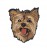 PRZYPINKA, BROCHA, BROSZKA, PIN - PIĘKNY PIESEK YORK - Yorkshire terrier