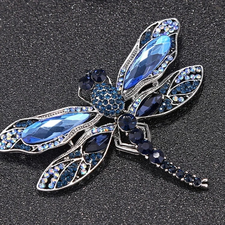 NOWA PRZYPINKA, BROCHA, BROSZKA, OWAD - KRYSZTAŁOWA WAŻKA, DRAGONFLY