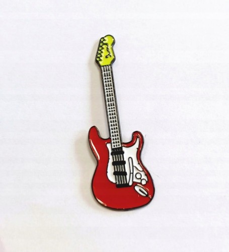 PRZYPINKA, PLAKIETKA, PIN - INSTRUMENT MUZYCZNY - GITARA ELEKTRYCZNA WIOSŁO
