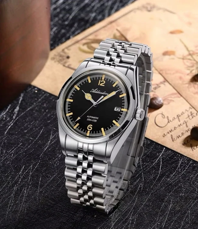 MASYWNY, AUTOMATYCZNY ZEGAREK DIVER MECHANIZM SEIKO NH35A, ADDIESDIVE