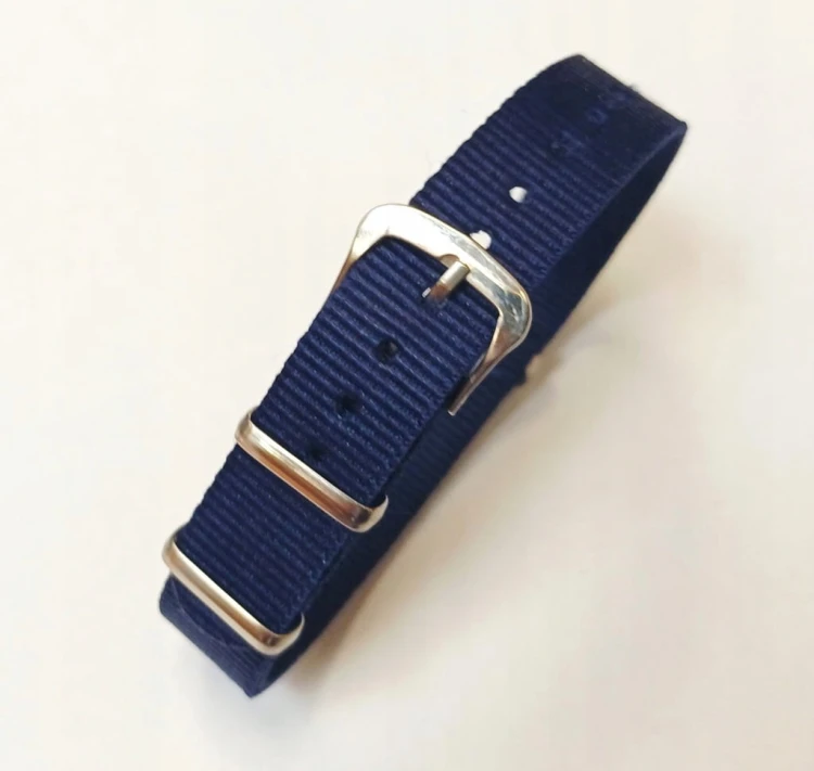 PARCIANY, NYLONOWY PASEK NATO - NIEBIESKI, GRANATOWY 14MM + TELESKOPY
