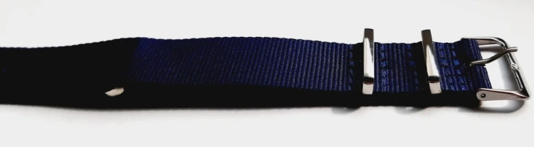 PARCIANY, NYLONOWY PASEK NATO - NIEBIESKI, GRANATOWY 14MM + TELESKOPY