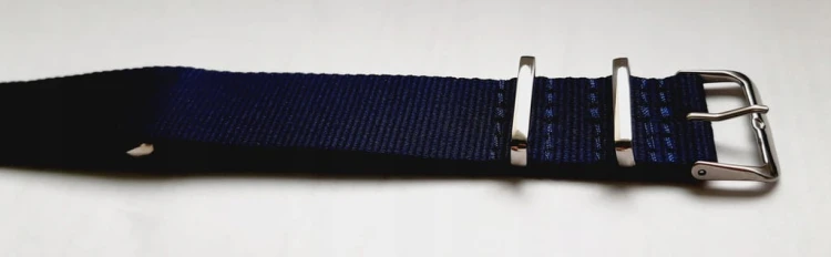 PARCIANY, NYLONOWY PASEK NATO - NIEBIESKI, GRANATOWY 14MM + TELESKOPY