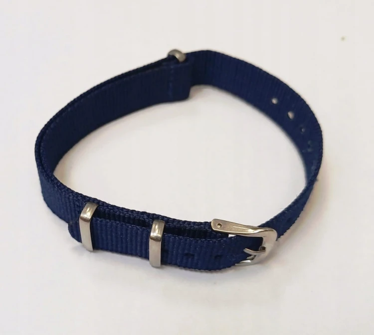 PARCIANY, NYLONOWY PASEK NATO - NIEBIESKI, GRANATOWY 14MM + TELESKOPY