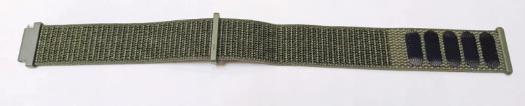 ZIELONY, KHAKI WOJSKOWY NYLONOWY PASEK DO ZEGARKA NA RZEPY GARMIN VENU 18MM