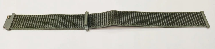 ZIELONY, KHAKI WOJSKOWY NYLONOWY PASEK DO ZEGARKA NA RZEPY GARMIN VENU 18MM
