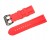 GRUBY, WODOODPORNY GUMOWY, SILIKONOWY PASEK 24MM + TELESKOPY - CZERWONY