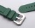 GRUBY, WODOODPORNY GUMOWY, SILIKONOWY PASEK 24MM + TELESKOPY - ZIELONY