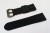GRUBY, WODOODPORNY GUMOWY, SILIKONOWY PASEK 24MM + TELESKOPY - CZARNY
