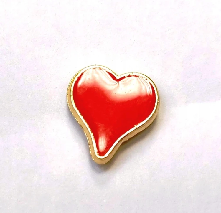 PIN PRZYPINKA BROSZKA PLAKIETKA - POKER KARCIANY KOLOR KIER -CZERWIEŃ SERCE