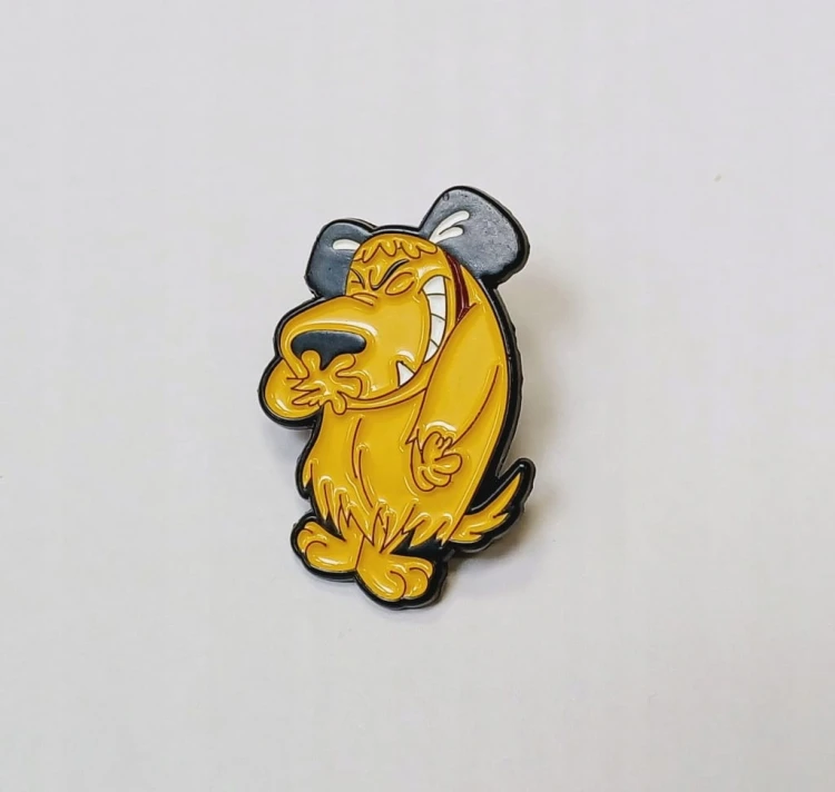 PIN, PRZYPINKA, BROSZKA, PLAKIETKA - PIES MUTTLEY WREDNIAK I BAŁWAN