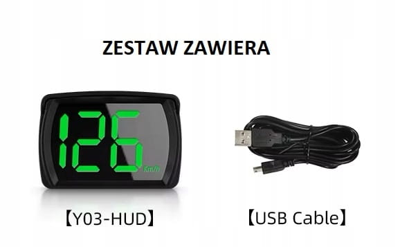 CZYTELNY CYFROWY PRĘDKOŚCIOMIERZ SAMOCHODOWY GPS, LICZNIK PRĘDKOŚCI, USB
