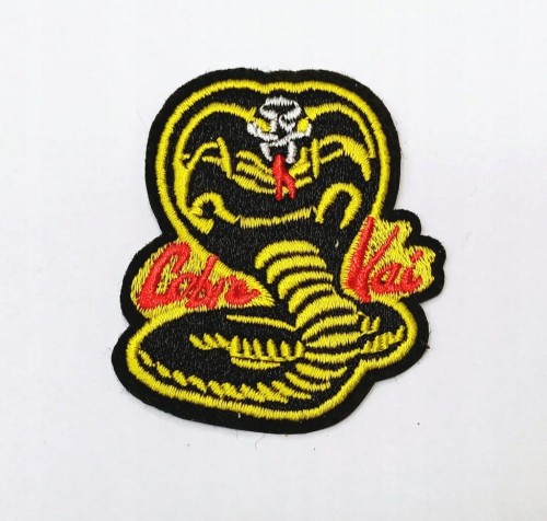 NASZYWKA TERMO HAFTOWANA, ŁATKA, PATCH - COBRA KAI, MIYAGI-DO KARATE, KOBRA